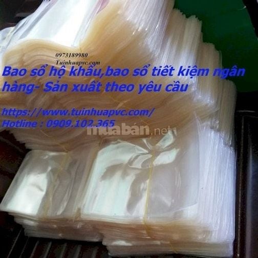 Chuyên sản xuất bao sổ tiết kiệm cho ngân hàng, có in ấn theo yêu cầu