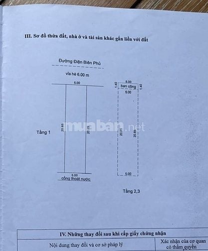 Bán Nhà Mặt Tiền Đường ĐIỆN BIÊN PHỦ Đà Nẵng