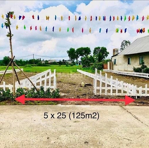 ĐẤTĐỨC HOÀ ĐÔNG LONG AN:5X25(125M2) GIÁ: 1 TỶ 3 50 TR 