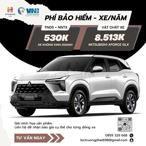 BÁN - Bảo hiểm xe ôtô Mitsubishi Xforce GLX