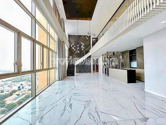 Cho thuê căn hộ Penthouse The Vista, Tháp T4, view sông, 450m2, 3 tầng