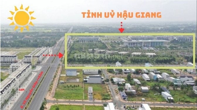 Nhà Phố đối diện tỉnh uỷ Hậu Giang (Giá siêu siêu tốt)