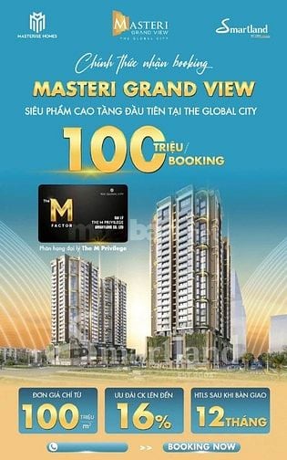 Mở bán đợt đầu căn hộ The Global City, chiết khấu lên đến 16%