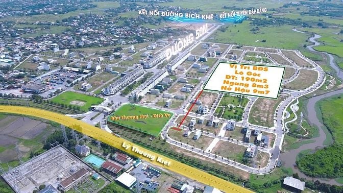 Bán lô góc ngay đầu cổng Phú Mỹ, đối diện trung tâm thương mại, 190m2