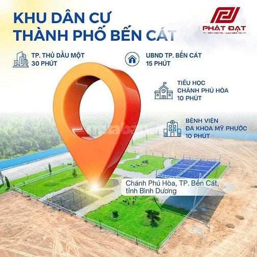 Bán Đất Nền Mặt Tiền Đường Lai Hưng 137, TP. Bến Cát