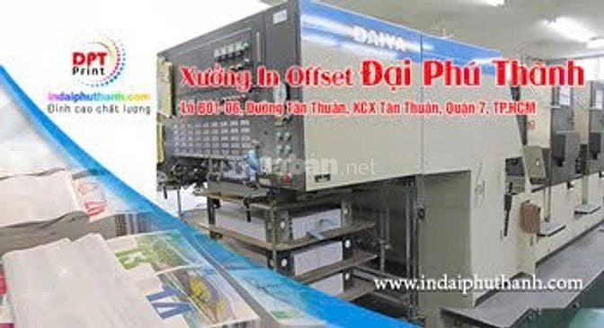 Cty In Đại Phú Thành cần tuyển Thợ Cắt Giấy, giao nhận giấy tại xưởng