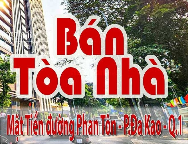 Cần Bán Gấp Tòa Nhà Mặt Tiền : đường Phan Tôn P.Đa Kao Q.1 - DT:15X35m