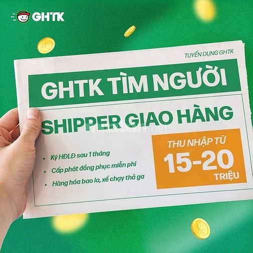 GHTK tuyển nhân viên giao hàng quanh các quận Hà Nội