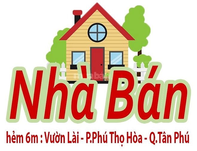 Bán Nhà Hẻm 6m đường Vườn Lài, P.Phú Thọ Hòa, Q.Tân Phú - dt:8,5x25m