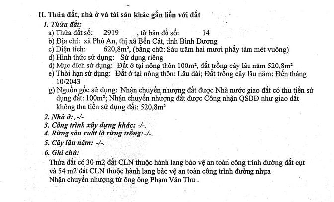 BÁN ĐẤU GIÁ TÀI SẢN VIB_XÃ PHÚ AN, BẾN CÁT, BÌNH DƯƠNG_L2