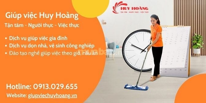 Dịch vụ cung cấp người giúp việc tại nhà, giúp việc theo giờ