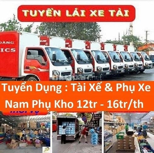 Việc Tài Xế Lái Xe Lơ Xe &Bốc Xếp Bánh Kẹo Lương Cao 16 Triệu Bao Ăn Ở