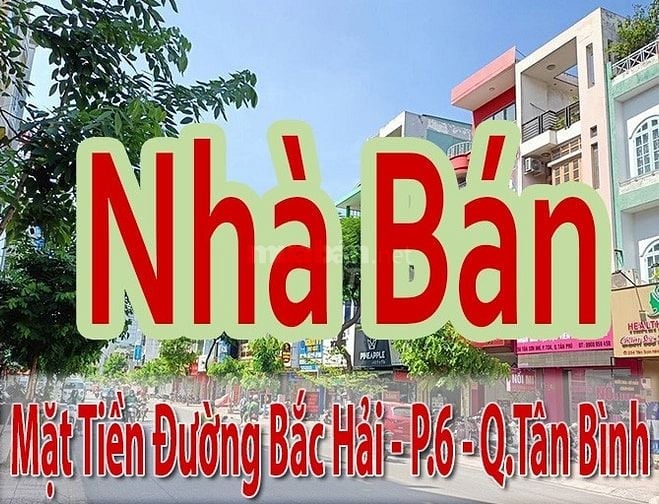 Bán Nhà Mặt Tiền Đường Bắc Hải P.6 Q.Tân Bình - dt:2,9x19m nở hậu 3,4m