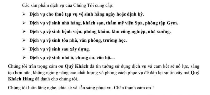 Dịch Vụ Vệ Sinh hằng ngày hoặc định kỳ