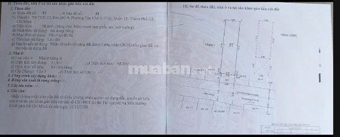 Bán nhà cấp 4 Quận 12, Tân Chánh Hiệp 17, hẻm xe hơi, 59m2, chính chủ