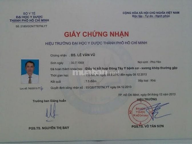 Bs châm cứu, tập vật lý trị liệu chữa liệt tận nhà TP HCM