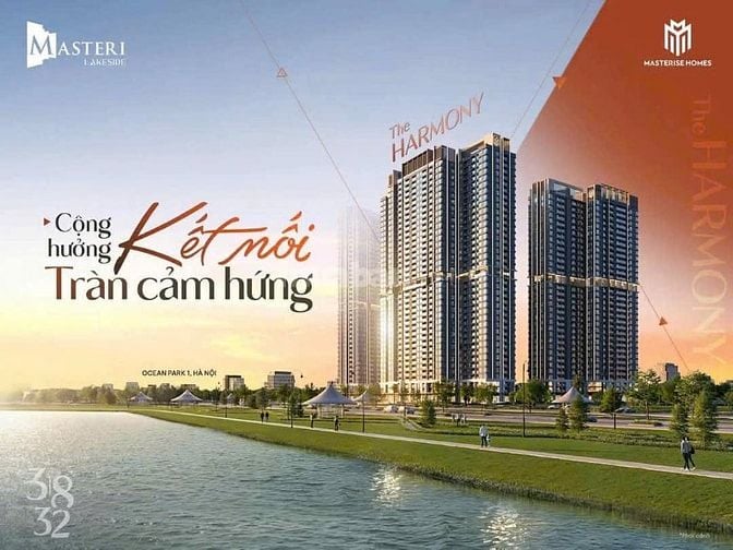 Độc quyền căn hộ 67m2, 2 ngủ+ Masteri Lakeside, Vinhomes Ocean Park