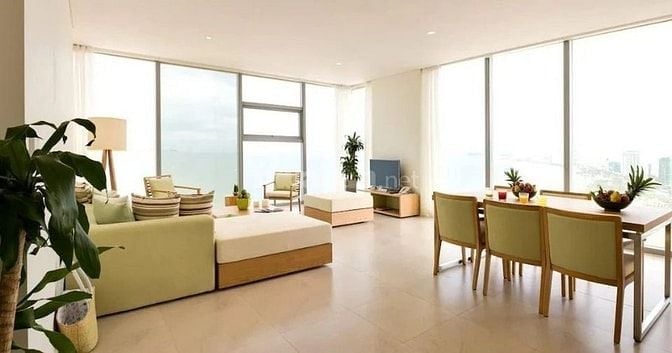 Sập Hầm, Căn góc 2PN 65m2 Fusion Suites mặt tiền Võ Nguyên Giáp