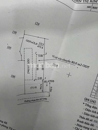 Cần bán gấp trong tháng diện tích 642 m2 giá 440tr