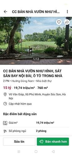 BÁN NHÀ VƯỜN NHƯ HÌNH, SÁT SÂN BAY NỘI BÀI, Ô TÔ TRONG NHÀ