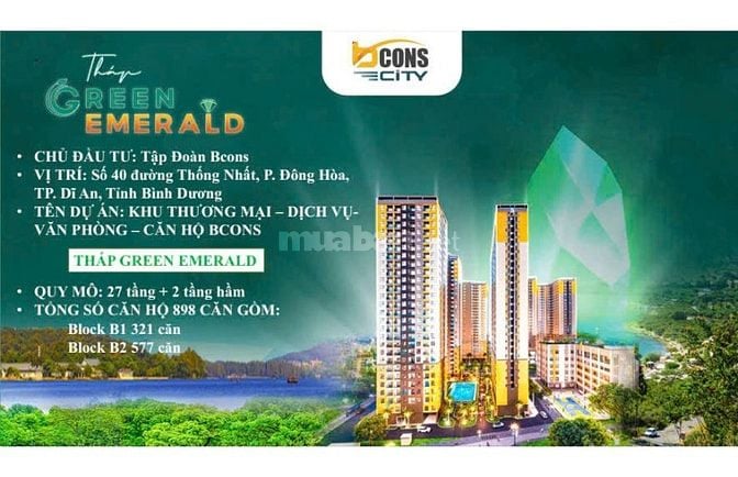 Chỉ 360 Triệu - Sở Hữu Căn Hộ 2 PN Tại Bcons City - LÀNG ĐẠI HỌC TĐ