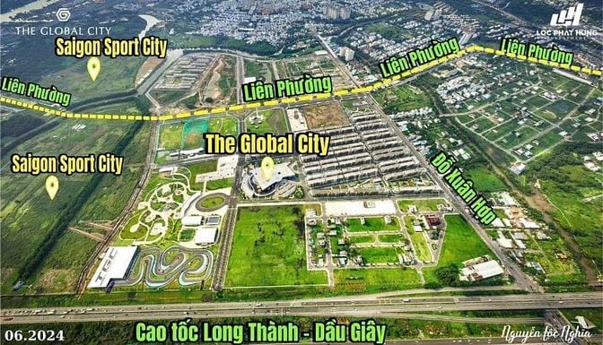 Bán gấp 2 nền KDC Nam Long cạnh Global City đường16m SHR giá tốt