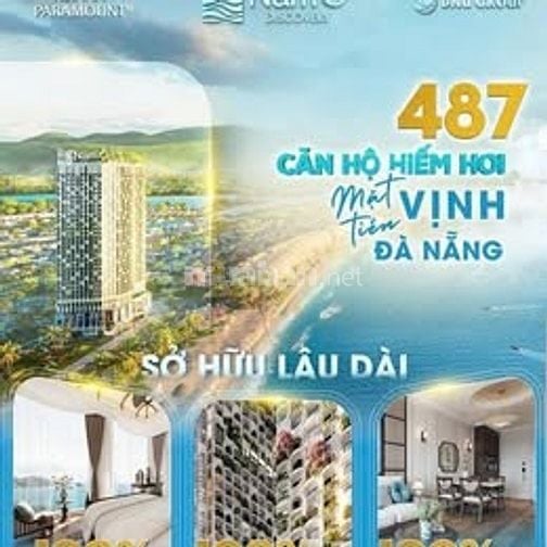 căn hộ mặt biển đẹp nhất Đà Nẵng sở hửu lâu dài chỉ 780 chỉ15%