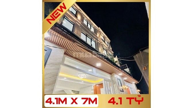 🌟BÁN NHÀ MỚI 3 LẦU 4.1X7M - TRẦN XUÂN SOẠN, P. TÂN KIỂNG QUẬN 7