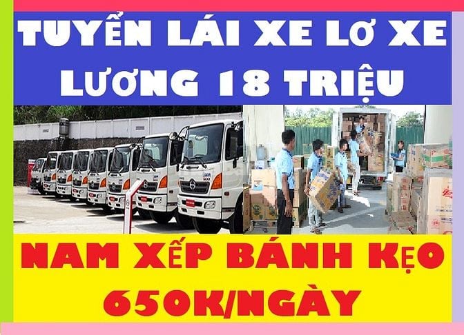 Đồng Tháp => Tuyển Tài Xế Chở Hàng Lơ Xe Phụ Kho Siêu Thị 18 Triệu