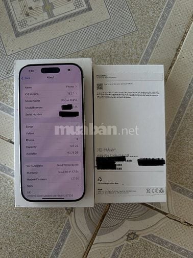 IPhone 16 Pro 128gb Lock Mỹ T-Mobile chỉ unbox không sử dụng