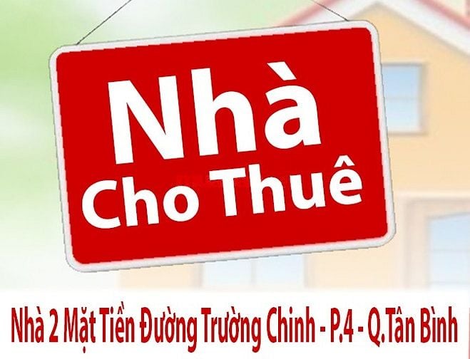 Cho Thuê Nhà Nguyên Căn 2 Mặt Tiền Đường Trường Chinh P.4 Q.Tân Bình