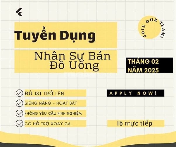 Cần vài bạn phụ bán nước giải khác 