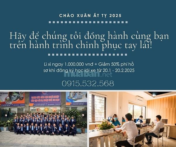 Chỉ 5.000.000VND học bằng lái xe B11,B2. KG đi học ngay - tỷ lệ đỗ 95%