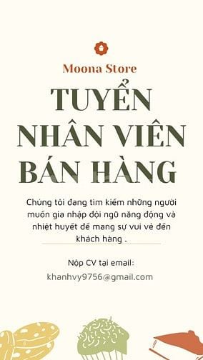 🚩 Sau Tết Shop tuyển gấp nhân viên nam bán hàng tại CN Tân Bình