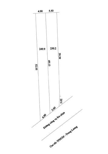 250mv thổ cư mặt tiền Lộ Nhựa đối diện Cổng Happy Land giá chỉ 1,55 tỷ