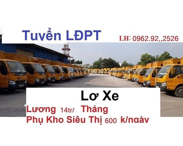 Tuyển Gấp LĐPT Xếp Bánh Kẹo Lương 600k/ngày Lơ Xe Tải Nhẹ 14tr/ Tháng