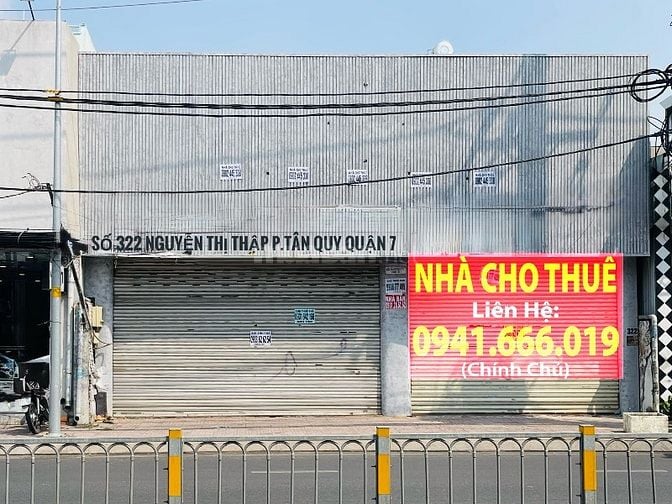 CHO THUÊ nhà 322 Nguyễn Thị Thập 12x17m giá 130Tr/tháng