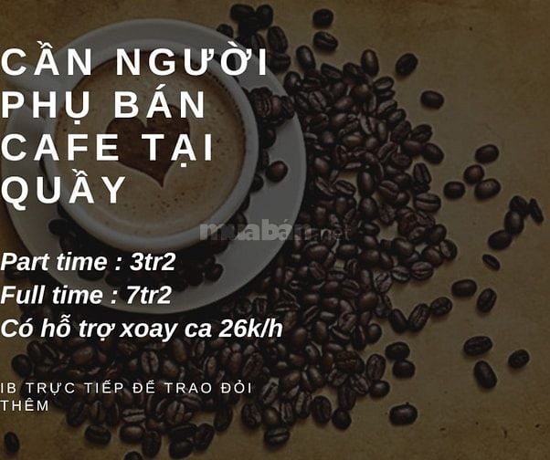 Anh cần vài bạn phụ bán cafe sau tết 🎊