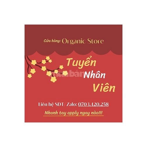 Tuyển nhân viên bán hàng part-time/ full-time ưu tiên sinh viên