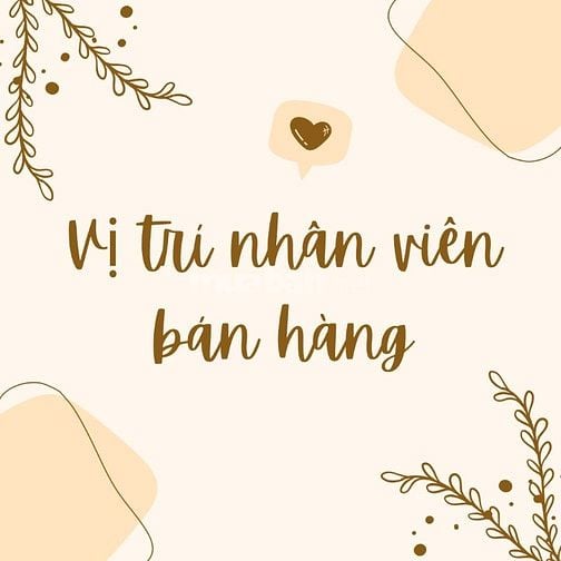 CẦN 05 NV BÁN HÀNG THEO CA TẠI BÌNH THẠNH