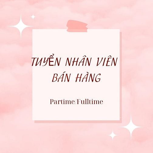 CẦN NGAY 05 NV BÁN HÀNG TẠI BÌNH THẠNH