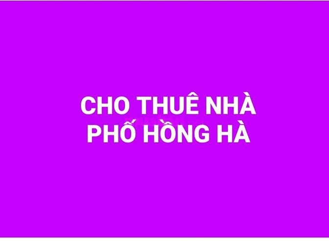 Cho thuê nhà ngõ 917 phố Hồng Hà, gần Thiên Sơn Plaza, giá 7,5 triệu 