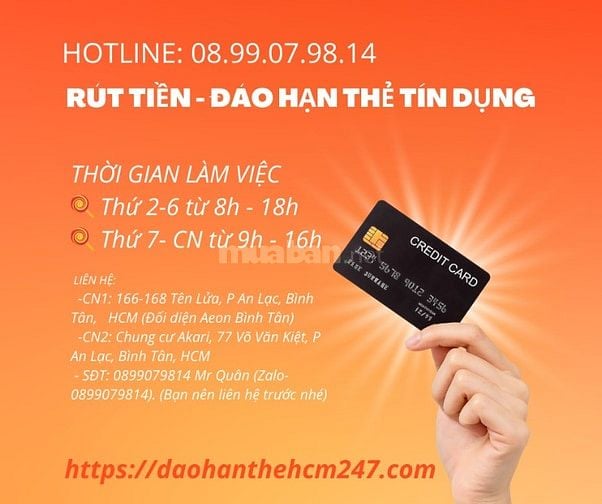 DỊCH VỤ MỞ THẺ TÍN DỤNG – RÚT TIỀN – CHUYỂN TIỀN THẺ UY TÍN