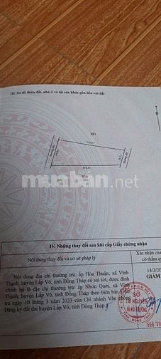 Bán đất mặt tiền đường DT 849 hh môi giới