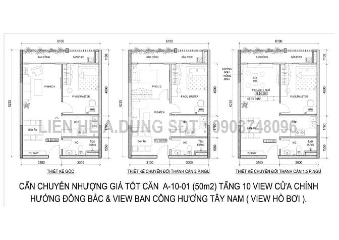 BÁN CĂN HỘ CAO CẤP 1PN GIÁ 1 TỶ 7 !