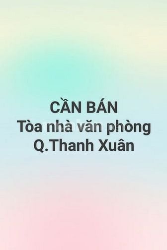 Bán tòa nhà văn phòng, mặt phố Lê Văn Lương, quận Thanh Xuân