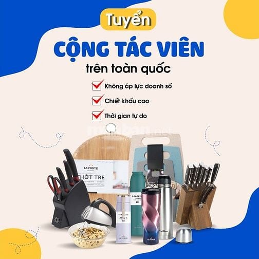 Cần tuyển CVKD , CTV thu nhập ổn định, làm lâu dài, nhận việc ngay 