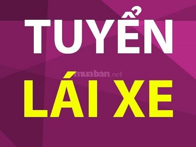 Tuyển 2 lái xe bằng C đi làm ngay, ưu tiên gắn bó lâu dài, có BHXH