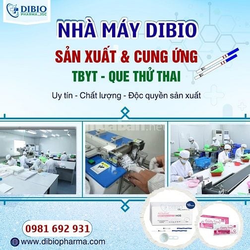 NHÀ MÁY DIBIO CHUYÊN SẢN XUẤT QUE THỬ THAI MỜI HỢP TÁC