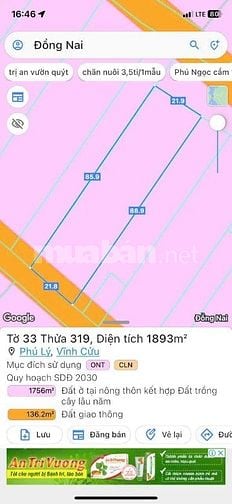 Nhà vườn trung tâm xã phú lý vc-dn 